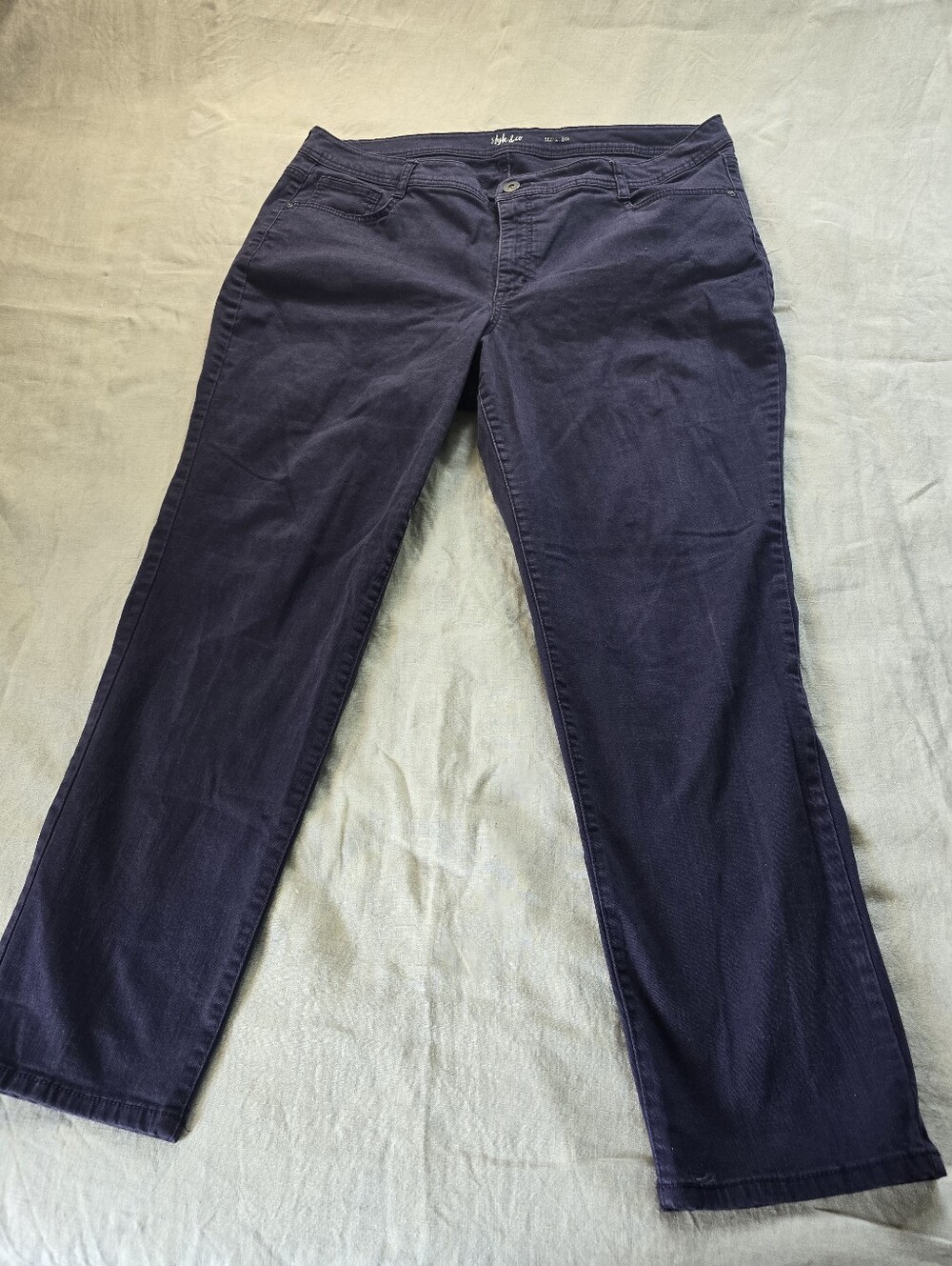 Style & Co Slim Leg Mid Rise Skinny Like Jean Denim Pants Size 20W